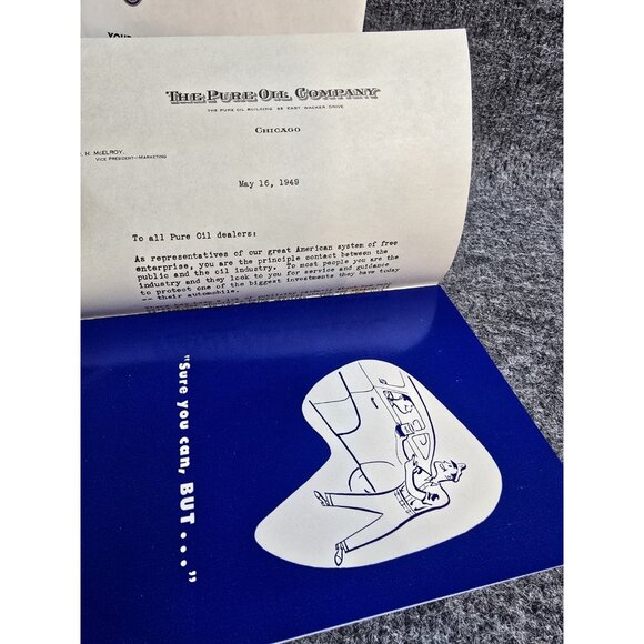 Pure Oil Company Advertising Car Dealer Brochure Catalog 40s 50s Service Booklet - Picture 8 of 8